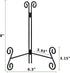 8 Inch Plate Stands for Display, 1Pack Black Iron Adjustable Easel Stand for Photo Picture Frame Plate Album and Home Decoration...