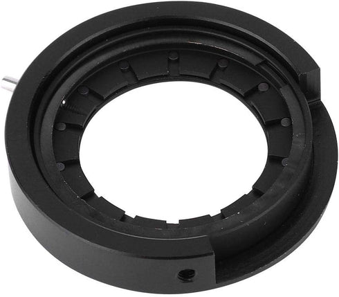 Iris Diaphragm, Microscope Iris Adapter Aperture Adjustable Lens Optical Diaphragm for Microscope (SK25 with Bas)...