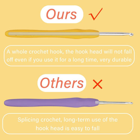 3.5 mm Crochet Hook, Ergonomic Handle for Arthritic Hands, Extra Long? Knitting Needles for Beginners and Crocheting Yarn (3.5 mm)......