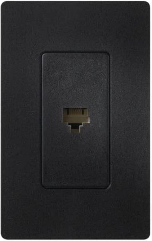 Lutron SC-PJ-MN Satin Colors Phone Jack, Midnight...