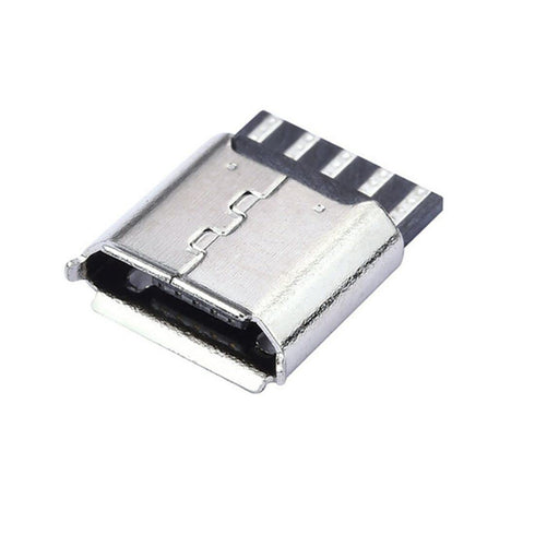 chenyang 50 Pack Micro USB DIY Connector Micro USB Type B 5Pin Female Socket Port Repair Replacement Solder Adapter with PCB Board...