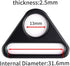 12Pcs 1-1/4" Triangle Buckle Adjuster D Ring for Strap purse bag hardware accessories...