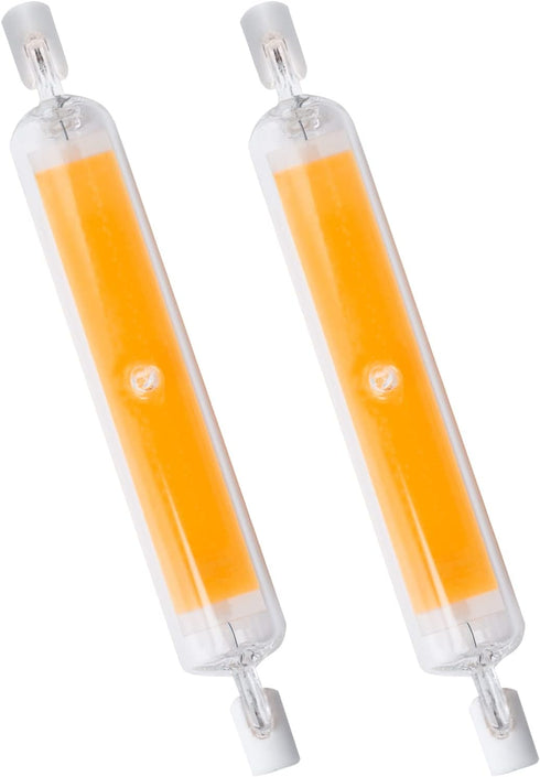 15W 118mm R7S LED Bulbs(2 Pack) 150W Halogen Enquivalent J-Type 120V Dimmable T3 R7s Base Double Ended Flood Light 3000K Warm White for Landscape ...