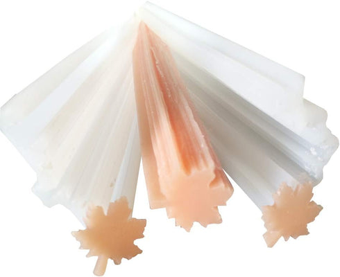 EchoDone Maple Leave Tube Column Silicone Soap Candle Mold Embed Soap Making Supplies Silicone Mold for Soap...
