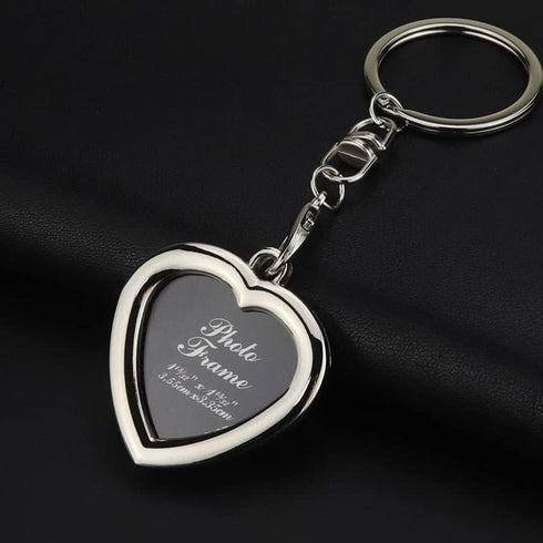 Photo Frame Keychain for Women Men Heart Picture Frame Keychains for Best Friend Birthday Christmas Gifts for Girlfriend Boyfriend picture key cha...