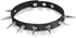 Flongo Gothic Black Rivet Leather Spiked Necklace Neckband Choker, Unisex Spike Studded Punk Rock Biker Wide Strap Leather Collar Necklace, Rivets...