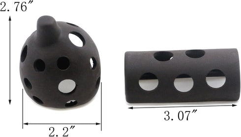 MY MIRONEY 4Pcs Ceramic Shelters Aquarium Ceramic Rock Cave Shelter Shrimp Betta Lizards Hideaway Breeding Cave Cubic Hideout Fish Tank Decor Orna...