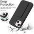 LAUDTEC Silicone Kickstand Case Compatible with iPhone 13, Vertical and Horizontal Stand Hand Strap Metal Kickstand Cover, Flexible Soft Liquid Si...