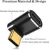 AuviPal USB C 90 Degree Adapter (Two Styles), 100W USB C Male to USB C Female Right Angle Extender Connector for Steam Deck, Meta Quest, MacBook, ...
