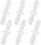 Plastic Hose Barb Fitting, 1/4" x 1/4" Pipe Connectors, Barbed Splicer Mender Joint Adapter Union Fitting, 6 Pcs...