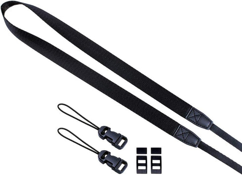 Film Camera Strap, Quick Release Slim Camera Strap for Mirrorless Camera SLR Medium DSLR Camera Black...