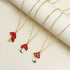 Pack 3 Cute Mushroom Pendant Chain Necklace for Three Best Friends Daughter Gold Dainty Fashion Friendship Christmas Birthday Jewelry BFF Gifts...
