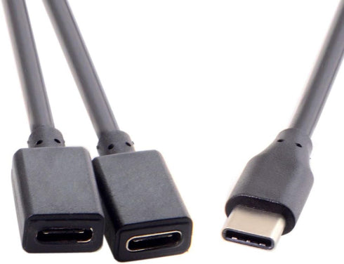 chenyang USB C OTG Cable,USB Type C 1 Male to 2 Female Dual Ports Hub Cable for Laptop PC & Mouse & Flash Disk...