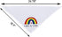 Tinsow 2 Pcs Dog Bandanas Gay Pride Rainbow Bandanas Cotton Handkerchiefs Party Supply Pet Bandana...