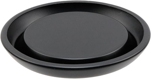 2 Pcs Candle Holder Iron Pillar Candle Stand 4.53 inches D x 0.59 inches H Candler Plate Black Candlestick Holders for Wax Candles,Wedding,Home De...