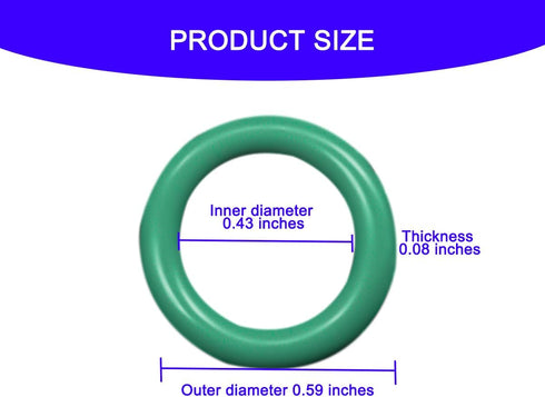 50PCS O-Ring Replacement, OEM#11105 Vehicle Oil Drain Plug Gasket, Wear Resistance Nitrile Rubber Automotive Petrol Pump Seal Accessories, Univers...
