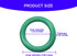 50PCS O-Ring Replacement, OEM#11105 Vehicle Oil Drain Plug Gasket, Wear Resistance Nitrile Rubber Automotive Petrol Pump Seal Accessories, Univers...