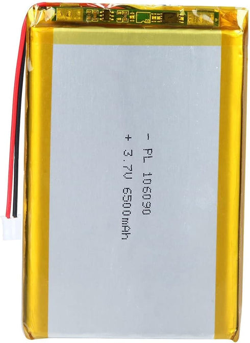 3.7V 6500mAh 106090 Lithium Polymer Ion Rechargeable Lipo Battery with PH 2.0mm Connector...