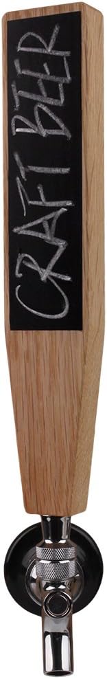 Large Wooden Chalkboard Kegerator Tap Handles, Oak DIY Craft Beer Tap Handles Tall 10",for All Beer-Lovers in Tall Style...