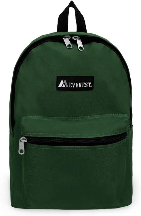 Everest Luggage Basic Backpack, Dark Green, Medium...