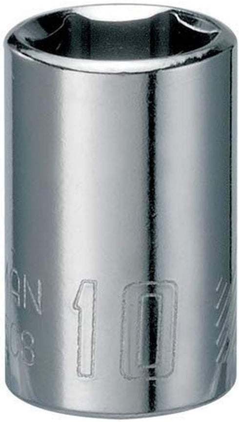 CRAFTSMAN Shallow Socket, Metric, 1/4-Inch Drive, 10mm, 6-Point (CMMT43508)...