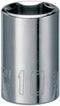 CRAFTSMAN Shallow Socket, Metric, 1/4-Inch Drive, 10mm, 6-Point (CMMT43508)...