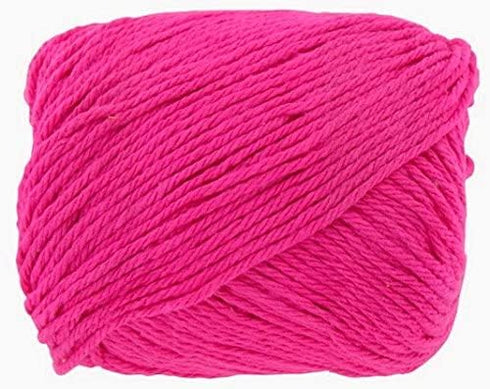 New in 2017 Lily Sugar 'n Cream Solids 100% Cotton Yarn ~ 2.5 oz. Skeins (Hot Pink #1740)...