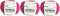 3PK Bambino Lux Cotton Yarn, Knit and Crochet, Organic Cotton Acrylic Blend, Baby and Amigurumi, 150g, 315m (Fuschia Pink)...