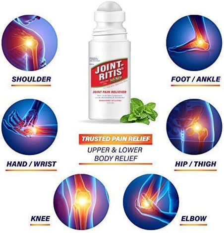 2-Pack | Fast Relief Joint-Ritis | All-Natural | Maximum Relief for Back, Neck, and Joints | As Seen On TV | Easy to Apply, 2 fl oz Roll-On...