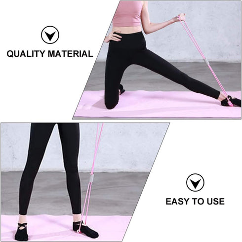 BESPORTBLE Figure 8 tensioner Stretch Band Exercise Bands Resistance Yoga Stretching Straps Yoga Band Elastic Rope Sports Equipment Pull Rope tubi...