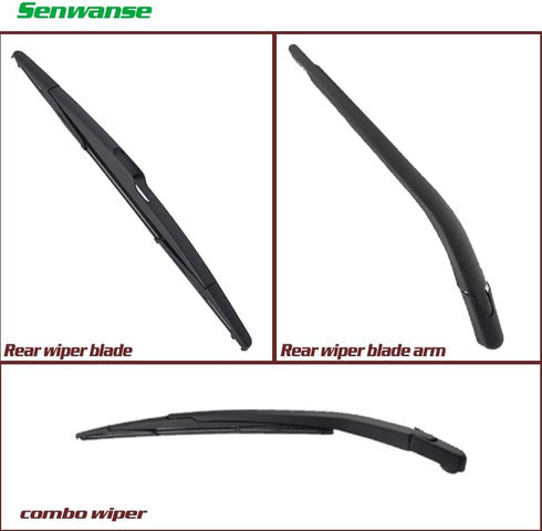 Rear Windshield Wiper Blade and Arm Replacement for VOLVO XC90 2011-2014 XC60 2011-2017 Back Windscreen Wiper...