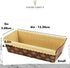 Pastry Chef's Boutique Disposable Rectangular Paper Loaf Pan Molds, All Natural Made, Recyclable, Microwave and Oven Safe, Small Display Cake Mold...