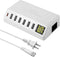 USB Charging Station, 60W/12A 7-Port USB Charger Station with LED Display for Multiple Devices PD20W USB C Charger for All iPad iPhone14/13/12 Pix...