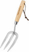 Garden Hand Fork Small Hand Weeding Fork 12 Inch with 3 Pointed Tines Wood Handle for Gardening Weeding Cultivating Digging Planting Transplanting...