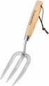 Garden Hand Fork Small Hand Weeding Fork 12 Inch with 3 Pointed Tines Wood Handle for Gardening Weeding Cultivating Digging Planting Transplanting...