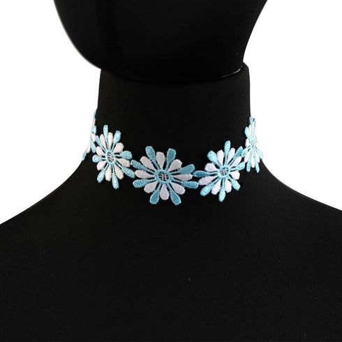 LINKY Colorful lace Choker Necklace Women Jewelry Set...