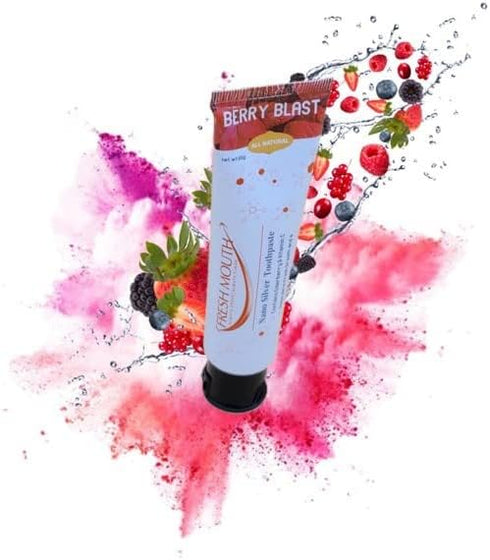 FRESH MOUTH Nano Silver Toothpaste Berry Blast 65g...