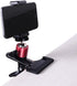 SLOW DOLPHIN Tripod Clip Clamp Mount Flash Reflector Holder for Studio Backdrop Camera with 360 Swivel Tripod Mini Ball Head Standard 1/4" Screw,S...