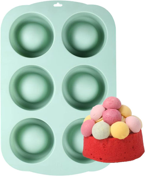 Mousse Cakes Mold Silicone Baking Sheet Pan, 3D Special Shaped Double Sides usable Bakeware Dessert Moulds for Pastry Cupcake Pop Pancake Pudding ...