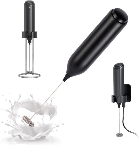 Milk Frother Handheld, ESCLAP Wirelessly Rechargeable Frother for Coffee, Electric Drink Mixer Handheld for Cappuccino, Frappe, Matcha, Hot Chocol...