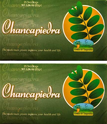 Chancapiedra Té. 25 Tea Bags. Stone Breaker Tea. 2-PACK (50 Tea bags Total) (Chanca Piedra) (50 Bolsas)...