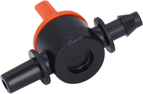 1/4 Inch Drip Tube Shut off Valve, Universal Tubing Irrigation Coupling Switch Plastic Hose Pipe Tube Drip Line Cut Off Barbed Adapter Through Con...