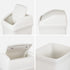 Small Trash can with lid 2 Liter/ 0.5 Gallon Mini wastebasket for Countertop, Coffee Area, Bathroom, Office & Home, Kitchen, Bedroom - White...