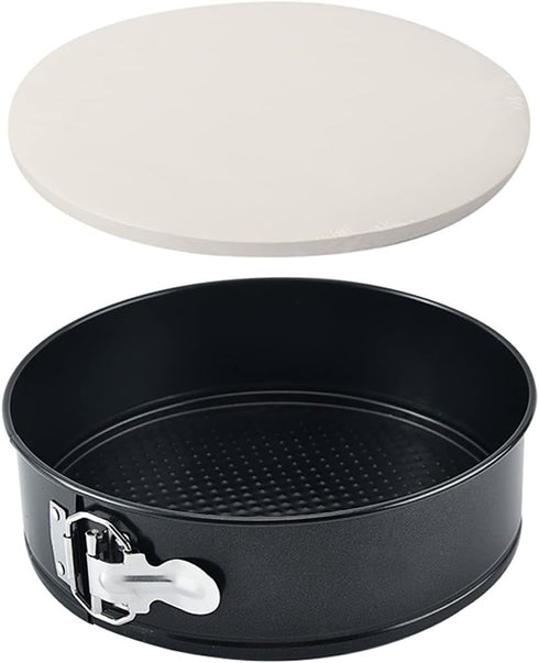Tellshun 9 Inch Springform Pan Baking Mold Round Leakproof Nonstick Removable Bottom Bakeware for Cake, Cheesecakes, Pizza, and Quiches (1, 9 Inch...
