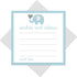 Blue Elephant Advice Cards - 25 Pack - Fun Baby Shower Game & Best Wishes for New Parents - Unique Guest Book Alternative for Graduations, Birthda...