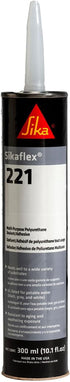 Sika Sikaflex-221 - Black - Multi-purpose polyurethane sealant/adhesive - Creates permanent elastic seal - Sandable/paintable - Non-corrosive - 10...