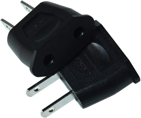 Socket Plug Adapter Europe EU Euro to US Travel Charger AC Power Converter 2PCS(Black)...