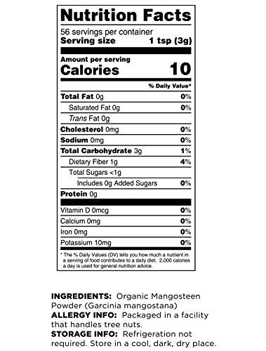 Terrasoul Superfoods Mangosteen Fruit Powder (Organic), 6 Ounces...