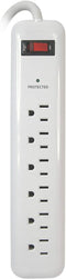 Prime Wire PB802124 6-Outlet Household Electronics Surge Protector with 14/3 SJT 3-Feet Cord....