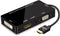 4-in-1 HDMI Adapter, Synchronous HDMI to VGA DVI HDMI Display Converter with Audio, 1080p Video for Laptop, Monitor, Projector (Black)...